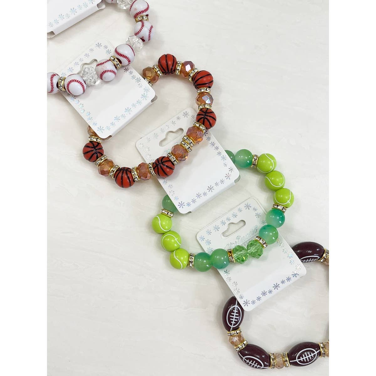 Sports Theme Stretch Bracelet:
