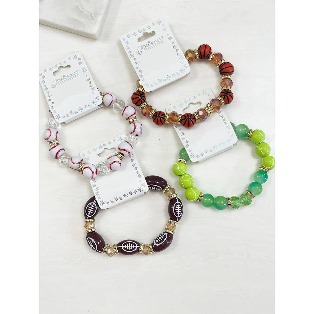 Sports Theme Stretch Bracelet: