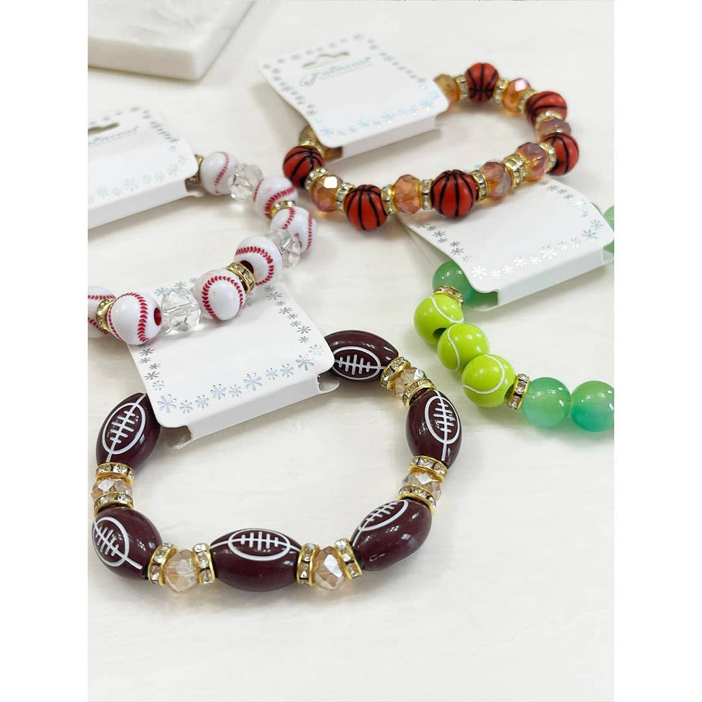 Sports Theme Stretch Bracelet: