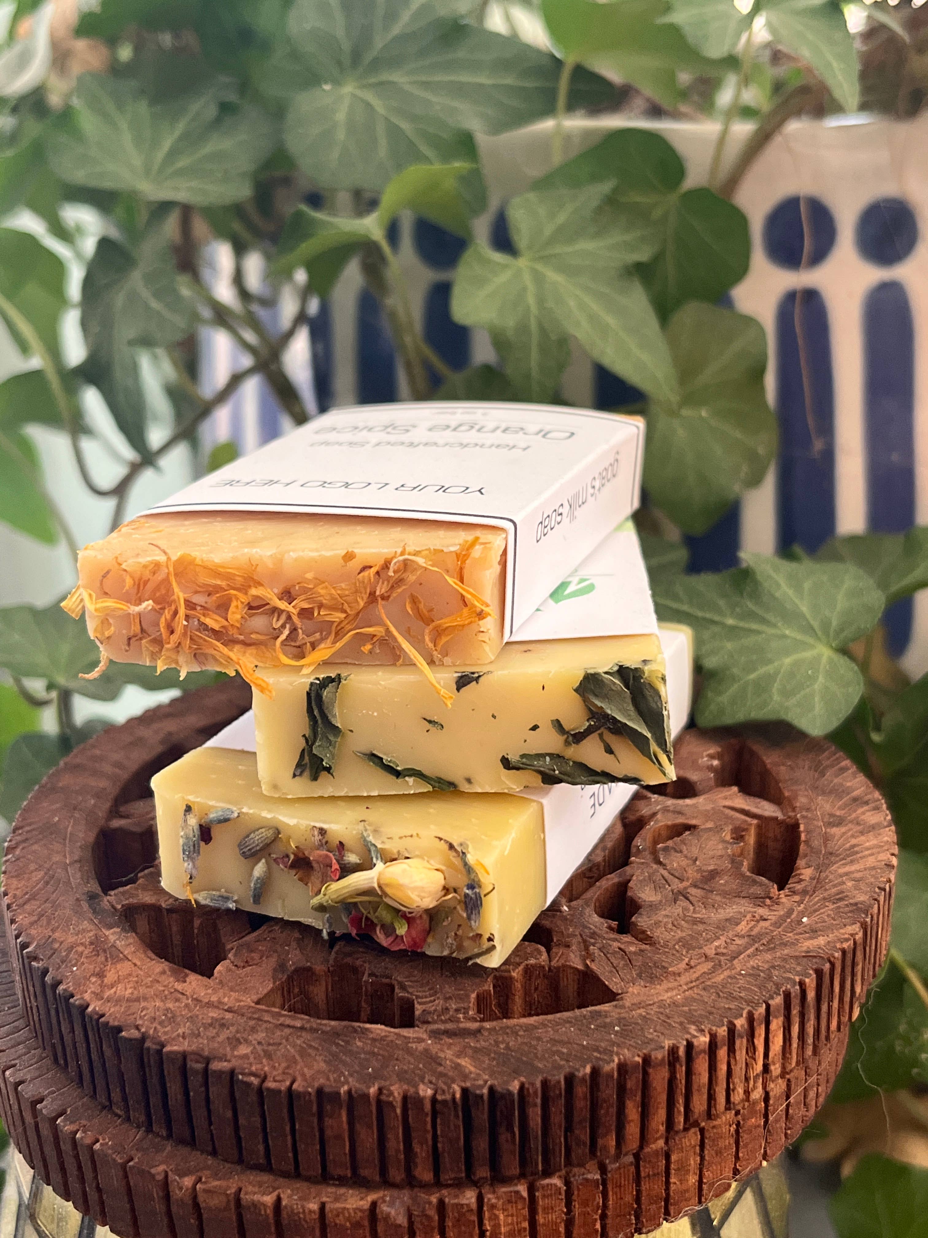 Private Label Goats Milk Soap Style 2 - 1 oz SAMPLE SIZE: Citrus Spice